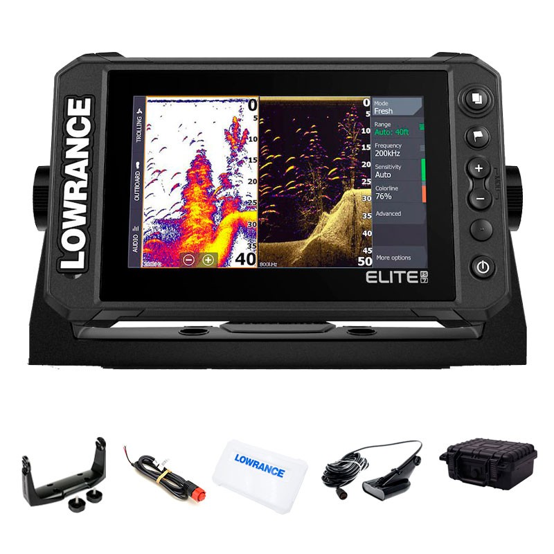 Lowrance Elite Fs Hdi Chirp Downscan Gps N Utico