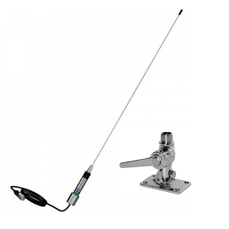 Antena VHF Varilla Shakespeare 5250 0,9m con base de inox 4,5m cable