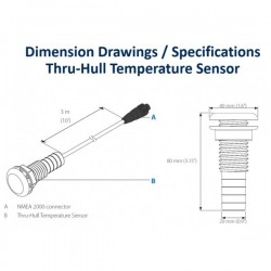 Sensor Temperatura Pasacascos NMEA 2000 Lowrance Simrad