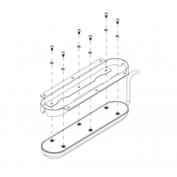 Soporte Instalación Plano Transductor TotalScan o StructureScan 3D