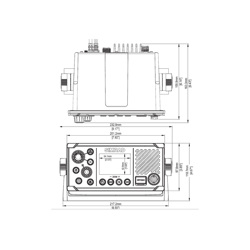 Emisora VHF B&G V60【GPS DSC AIS】| GPS Náutico®