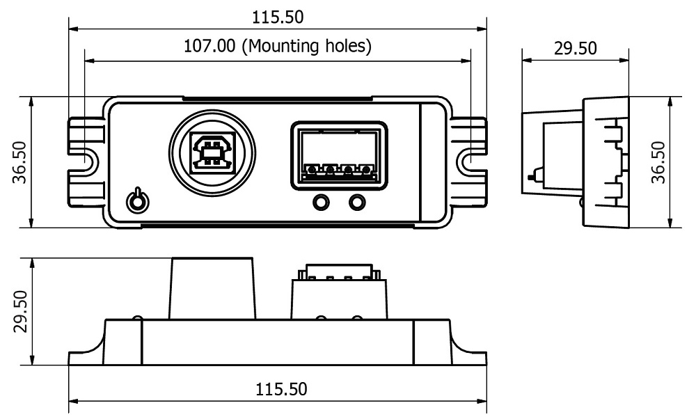 Dimensiones USG-2