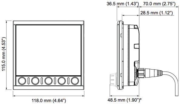 simrad ap44 dimensiones